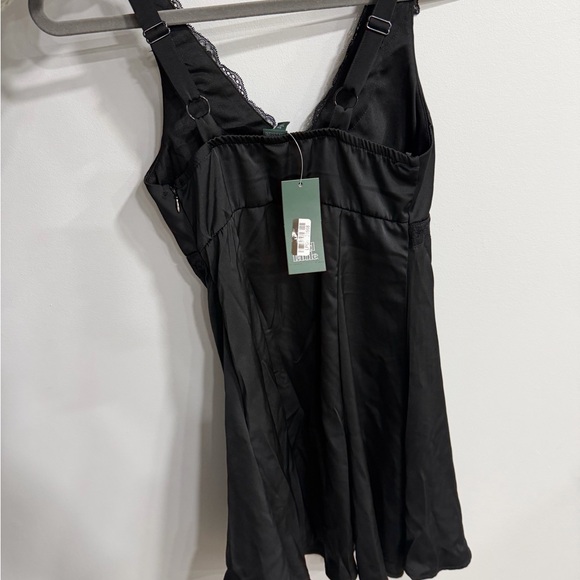 wild fable Black Lace-Trim Mini Dress - Picture 4 of 4